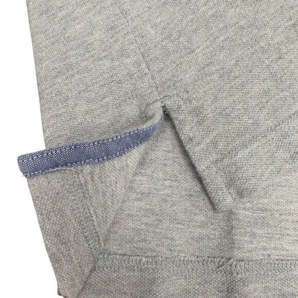 Men's TOMMY HILFIGER Custom Fit Knit Polo w/Lettering Gray Shirt- Size XXL - Picture 6 of 10